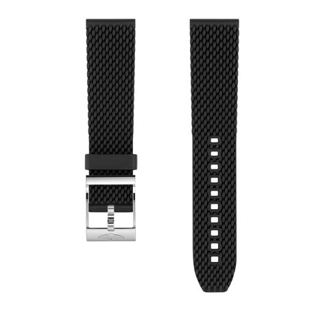 breightling black mesh rubber strap.